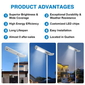 Fábrica <span class=keywords><strong>profesional</strong></span> 200W-400W Luz de calle <span class=keywords><strong>solar</strong></span> LED integrada IP66 Módulo impermeable 250W 300W 350W 400W <span class=keywords><strong>Farola</strong></span> - Product Image 2