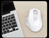 Ratón Inalámbrico Ergonómico FV-M200 con Carga de Tres Modos, Sensor Óptico, 6 Botones, Silencioso, para Oficina, Hogar, Juegos y Computadora