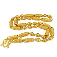 וייטנאם חול זהב גברים של שרשרת אופנה כסף גלילי מוצק שרשרת פליז תאילנדי מצופה זהב תכשיטים סיטונאי