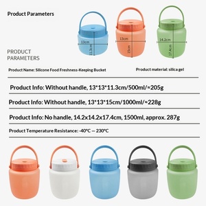 Bolsas de Almacenamiento de Silicona de Grado Platino, Aptas para Microondas, Antibacterianas, Selladas, Aptas para Congelador, para Conservación de Alimentos, Porciones, Uso Doméstico - Product Image 2