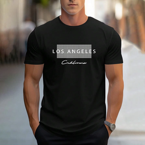 T-shirt graphique Los Angeles pour homme - T-shirt décontracté à manches courtes et col rond pour le streetwear et le style urbain - Product Image 5