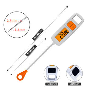 Laranja Backlight Display LCD Digital Food Termômetro instantâneo lido plástico Household Use Temperatura Função - Product Image 6