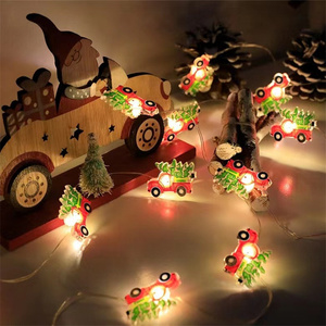 Led dây đồng Pin hoạt động giáng sinh Santa Claus Hươu Snowman chuỗi ánh sáng Xmas <span class=keywords><strong>c</strong></span>ây trang trí - Product Image 3