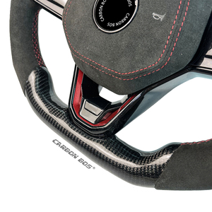 Volante Deportivo Personalizado <span class=keywords><strong>de</strong></span> Fibra <span class=keywords><strong>de</strong></span> Carbono con LED para Volkswagen Golf 6 7 7.5 8 MK6 MK7 MK8 Polo GTI <span class=keywords><strong>Jetta</strong></span> Passat Scirocco - Product Image 3