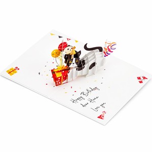 Birthday Pop Up <b>Card</b> 3D Handmade Kirigami Paper Greeting <b>Card</b> Custom Design <b>Gift</b> <b>Card</b> - Product Image 1