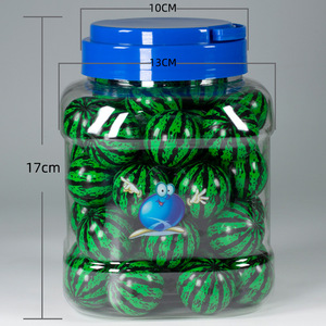 Juguetes Deportivos para Niños con Diseño Visual Atractivo, Pelotas de Goma Transparentes con Impresión, Sólidas y Rebotantes, 35 mm, 50 Unidades/Lata/Bote, Regalo - Product Image 4