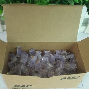 Sap 8P8C Network Connector <b>Plug</b> In Copper Material Electronics 100pcs Box Pack - Product Image 3
