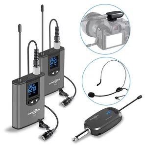 Panvotech prezzo di fabbrica DSLR videocamera Vlogging <span class=keywords><strong>Youtube</strong></span> cellulare risvolto microfoni senza fili - Product Image 1