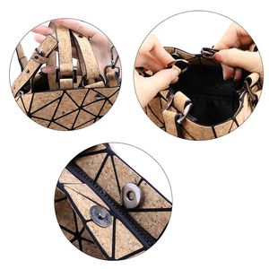 Borsa di sughero di tote della natura del modello geometrico di vendita caldo della borsa di nuovo disegno di modo per le <span class=keywords><strong>donne</strong></span> - Product Image 6