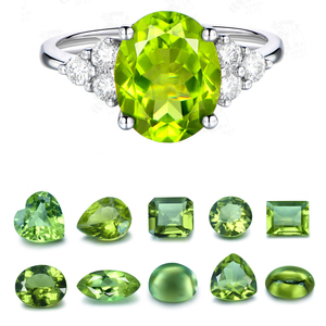 In Magazzino A Basso Prezzo Naturale Semi-Preziosa Pietra di Gemma di Cristallo <span class=keywords><strong>Peridot</strong></span> Su Misura - Product Image 6