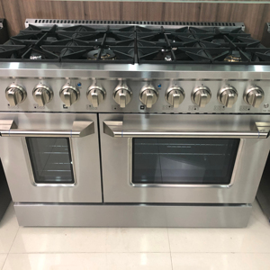 SENG ETL certified kitchen professional range free standing 4 cooker gas range industrial convection oven