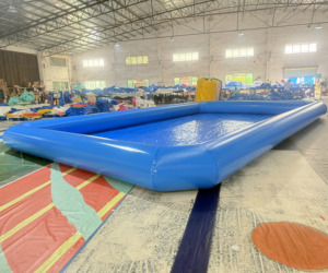 <span class=keywords><strong>Inflatable</strong></span> PVC hình chữ nhật trên mặt đất hồ bơi Kid chơi hồ bơi mới - Product Image 3