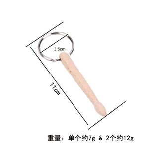 Sinh thái thân thiện trống Gậy thu nhỏ Keychain khắc logo gỗ thông minh <span class=keywords><strong>mini</strong></span> trống 2 gậy âm nhạc bằng gỗ Keychain Dùi Trống <span class=keywords><strong>Keyring</strong></span> - Product Image 4