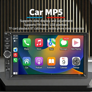 Reproductor MP5 para Auto con Pantalla Táctil HD, Bluetooth, Android, IOS, Carplay, Radio Multimedia, Video, Pantalla Táctil de 7'', FM, USB, SD, Aux, GPS, Cámara de Reversa - Product Image 2