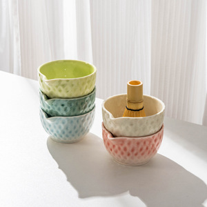 Juego de 4 Piezas de Cerámica para la Ceremonia del Té Tradicional, Incluye Tazón de Matcha, Batidor, Soporte y Cuchara, Regalo para Mujeres, Estilo Dinastía Song, Ideal para Regalos Empresariales - Product Image 4