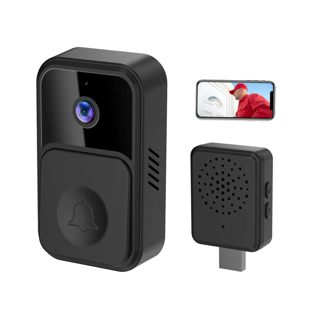Home Video Smart Tuya Wifi Doorbell With Camera Intercom Wireless Ring Visual Doorbell