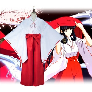 Disfraz de Anime Japonés para Halloween, Disfraz de <span class=keywords><strong>Cosplay</strong></span> de la Sacerdotisa Kikyo de <span class=keywords><strong>Inuyasha</strong></span>, Kimono Japonés en Stock - Product Image 1
