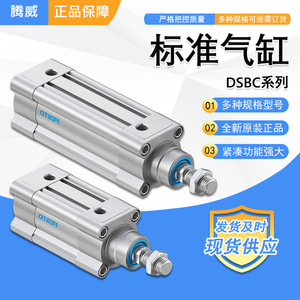 ตัวกระตุ้นลมแบบเชิงเส้นสองทิศทาง รุ่น DSBC-32-40-50-63-80-PPVA-N3 ประสิทธิภาพเสถียร พร้อมบัฟเฟอร์ลมทั้งสองด้าน สำหรับสายการประกอบ - Product Image 2