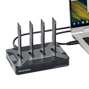 Astuccio esterno senza attrezzi NVME/SATA NGFF SSD custodia portatile M2 NVME custodia SSD NGFF SATA SSD custodia USB 3.1 Gen2 - Product Image 1