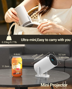 Mini projecteur de poche portable LED HD 1080P natif 50 ANSI BT5.0 sans fil pour cinéma maison et extérieur - Product Image 6