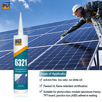 PUSTAR Mastic de modules photovoltaïques en silicone de construction à faible odeur Adhésif inodore pour le collage d'autres noms Mastic au silicone