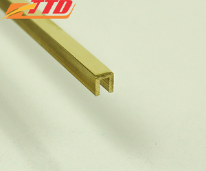 แถบขึ้นรูปทองเหลืองเทคโนโลยีขั้นสูงสำหรับอุปกรณ์เสริมในบ้านขนาดดีไซน์ตามสั่งสไตล์โรงงานขายส่งโลหะทองเหลือง ttd - Product Image 2