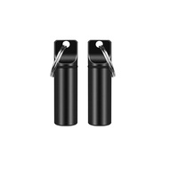 Boîtes à pilules miniatures en aluminium, portables, étanches, usinées sur commande par CNC, avec joint sécurisé pour les médicaments quotidiens et l'utilisation en extérieur
