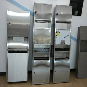 Porte-papier toilette mural moderne 2-en-1 en acier inoxydable YOTO, écologique, pour salle de bain, hôtels, salle de douche - Product Image 2