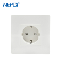 Fabrik NEPCI 250V 16A Deutsche Wandsteckdose XJY-QB-57-101A 86x86 Unterputz-Euro-Wandsteckdose für Steckertyp F und C