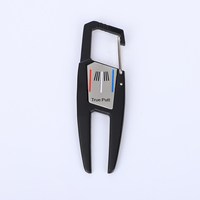 Prix de gros Logo gravé en acier inoxydable Golf Divot Décapsuleur Golf Outil Divot