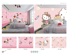 Custom Paper Wallpaper <strong>for</strong> Kids' Rooms Mall Use Warm Cartoon Murals <strong>for</strong> Boys Girls Eco-Friendly Formaldehyde-Free <strong>Wall</strong> <strong>Coverings</strong> - Product Image 1