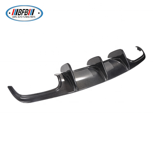 Diffuseur arrière en fibre de carbone noir brillant BFB <span class=keywords><strong>C63</strong></span> <span class=keywords><strong>AMG</strong></span> 2007-2011 W204 <span class=keywords><strong>C63</strong></span> pré-lifting, grandes ailettes, ajustement parfait - Product Image 3