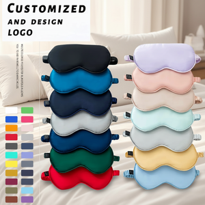 고품질 친환경 부드러운 수면 안대, 맞춤 실크 새틴 사계절 스포츠 스타일, 맞춤 색상 로고 도매 - Product Image 1