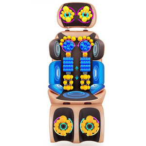 Cojín de Masaje T 5E Dorado, Tapete de Cuatro Secciones, Recargable por USB, Masaje de Cuerpo Completo para Espalda, Cuello, Hombros, Cintura, Cadera, Piernas, Pies - Product Image 2