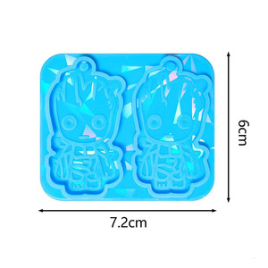 Early Riser Holographique Laser <span class=keywords><strong>Groot</strong></span> Silicone Moule DIY Adorable Pendentif/<span class=keywords><strong>Porte</strong></span>-<span class=keywords><strong>clés</strong></span> Moule 3D Forêt Sprite Conception De Qualité Alimentaire - Product Image 3