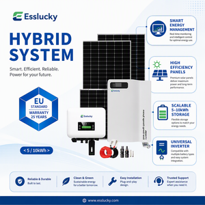 Système d'énergie solaire photovoltaïque à batterie lithium-ion en silicium polycristallin de 10 kW - Product Image 5