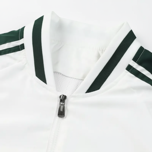 Blouson bombardier de baseball décontracté vintage pour hommes, élégant brodé, design bloquant les couleurs, grande fermeture éclair pour les sports de plein air d'hiver, parfait - Product Image 1