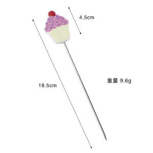 Outil de cuisson gâteau testeur de gâteau en acier inoxydable aiguille de test réutilisable pour la maison <span class=keywords><strong>boulangerie</strong></span> Muffin pain gâteau testeur sonde - Product Image 6