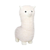Peluche en alpaga de 18 pouces, super douce et moelleuse, coussin en coton pour Noël, Saint-Valentin