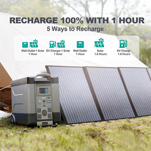 Centrale Électrique Portable 4000W Grande Capacité Solaire Extérieure LiFePO4 3456Wh Station UPS Onde Sinusoïdale Pure MPPT Lampe Torche - Product Image 4