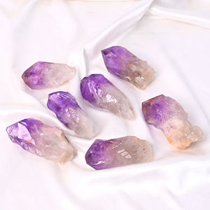 天然ルースクォーツ宝石用原石ラフクリスタル大型アメジスト歯結晶癒し用原石 - Product Image 3