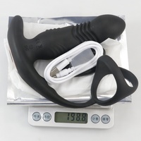 APP-gesteuerter 10-Frequenz Teleskop-Vibrations-Prostatamassage-Plug Dreifach-Ring Silikon Anal-Vibrator Butt Plug Funktionen