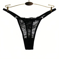 String sexy en dentelle ajustable pour femme, taille basse, respirant, 100 % polyester, lingerie fabriquée au Vietnam
