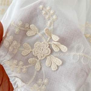 Ropa de primavera para niños, Pelele de manga larga con flores bordadas, Estilo Vintage - Product Image 5