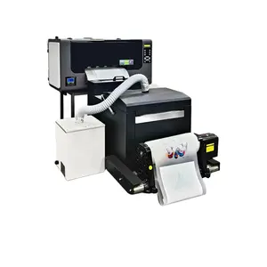 Струйный принтер A3 DTF с шейкерной порошковой машиной, термопереводная футболка, прямой принтер DTF с печатающей головкой XP600