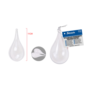 Peiyong Ornamento in Plastica Trasparente a Forma di Goccia 11CM per Fai da Te e Decorazioni, Materiali per Artigianato - Product Image 1