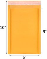 Enveloppes à bulles en papier kraft, sacs d'expédition écologiques, enveloppes rembourrées personnalisées de couleur pour la livraison express
