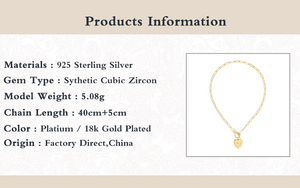 Collares con Colgante de Corazón Minimalistas ROXI para Mujer, Collar con Cadena de Clip - Product Image 6