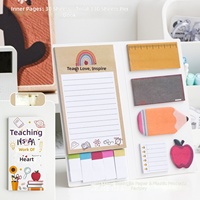 Novedad: Juego Completo de Notas Adhesivas Irregulares con Diseño de Dibujos Animados, Colores Variados, Logotipo Personalizado, Material de Oficina y Escolar para Estudiantes