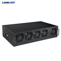 Lianli CRPS 857S redondant 8GPU boîtier personnalisé châssis d'ordinateur Support 3070 3080 cartes graphiques boîtier silencieux